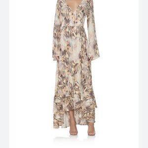 AFRM Elegant Snake Print Maxi Dress
